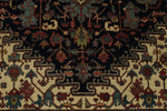 9x12 Black and Burgundy Persian Rug