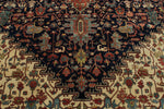 9x12 Black and Burgundy Persian Rug