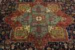 9x12 Black and Burgundy Persian Rug
