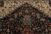 9x12 Black and Burgundy Persian Rug
