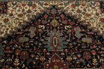 9x12 Black and Burgundy Persian Rug
