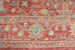 9x12 Pınk and Multicolor Turkish Oushak Rug