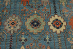 9x12 Blue and Gray Turkish Oushak Rug