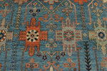9x12 Blue and Gray Turkish Oushak Rug