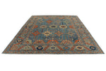 9x12 Blue and Gray Turkish Oushak Rug