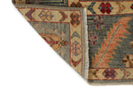 9x12 Gray and Blue Turkish Oushak Rug