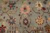 9x12 Gray and Blue Turkish Oushak Rug