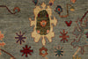 9x12 Gray and Blue Turkish Oushak Rug