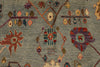 9x12 Gray and Blue Turkish Oushak Rug