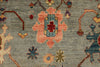 9x12 Gray and Blue Turkish Oushak Rug