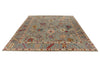 9x12 Gray and Blue Turkish Oushak Rug