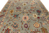 9x12 Gray and Blue Turkish Oushak Rug