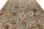 9x12 Gray and Blue Turkish Oushak Rug