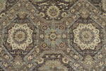 9x12 Gray and Multicolor Turkish Oushak Rug
