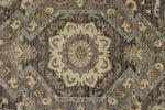 9x12 Gray and Multicolor Turkish Oushak Rug