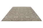 9x12 Gray and Multicolor Turkish Oushak Rug