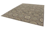 9x12 Gray and Multicolor Turkish Oushak Rug