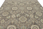 9x12 Gray and Multicolor Turkish Oushak Rug