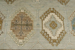 9x12 Gray and Multicolor Turkish Oushak Rug