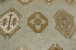 9x12 Gray and Multicolor Turkish Oushak Rug