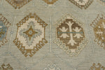 9x12 Gray and Multicolor Turkish Oushak Rug