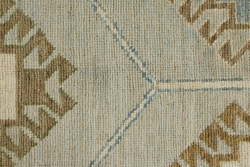 9x12 Gray and Multicolor Turkish Oushak Rug