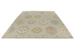 9x12 Gray and Multicolor Turkish Oushak Rug