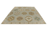 9x12 Gray and Multicolor Turkish Oushak Rug