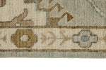 9x12 Gray and Multicolor Turkish Oushak Rug