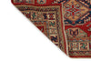 3x5 Red and Ivory Kazak Tribal Rug