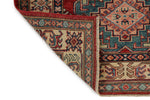 3x5 Red and Ivory Kazak Tribal Rug