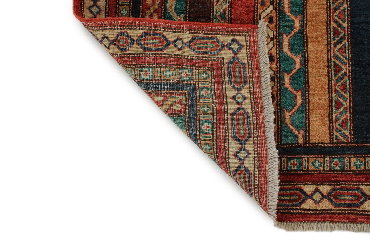 3x5 Multicolor and Multicolor Turkish Tribal Rug
