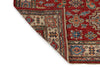 3x5 Red and Ivory Kazak Tribal Rug
