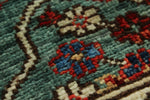 3x5 Green and Ivory Anatolian Traditional Rug