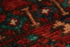 3x5 Burgundy and Multicolor Turkish Tribal Rug
