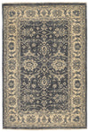 3x5 Gray and Ivory Turkish Oushak Rug