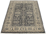 3x5 Gray and Ivory Turkish Oushak Rug