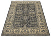 3x5 Gray and Ivory Turkish Oushak Rug