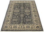 3x5 Gray and Ivory Turkish Oushak Rug