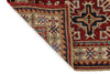 3x5 Burgundy and Ivory Kazak Tribal Rug