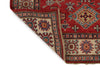 3x5 Red and Ivory Kazak Tribal Rug