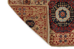 3x5 Ivory and Multicolor Turkish Tribal Rug