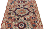3x5 Ivory and Multicolor Turkish Tribal Rug