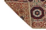 3x5 Ivory and Multicolor Turkish Tribal Rug