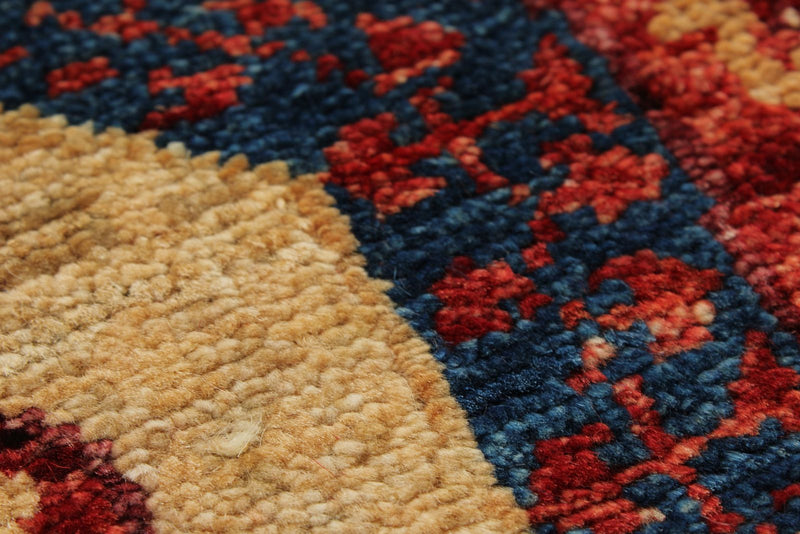 2x5 Red and Multicolor Turkish Tribal Runner