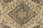3x5 Ivory and Gray Anatolian Tribal Rug