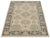 3x5 Ivory and Gray Anatolian Tribal Rug
