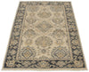 3x5 Ivory and Gray Anatolian Tribal Rug