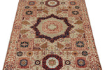 3x5 Ivory and Multicolor Turkish Tribal Rug
