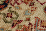 3x5 Ivory and Multicolor Turkish Tribal Rug